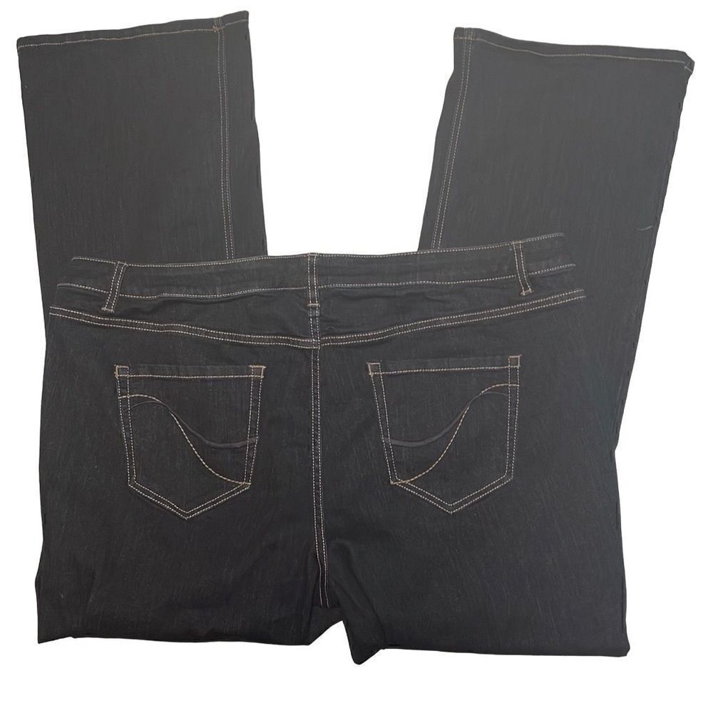 Lane Bryant Genius Fit Jeans Bootcut Dark Wash stretch size 24 Regular NWOT